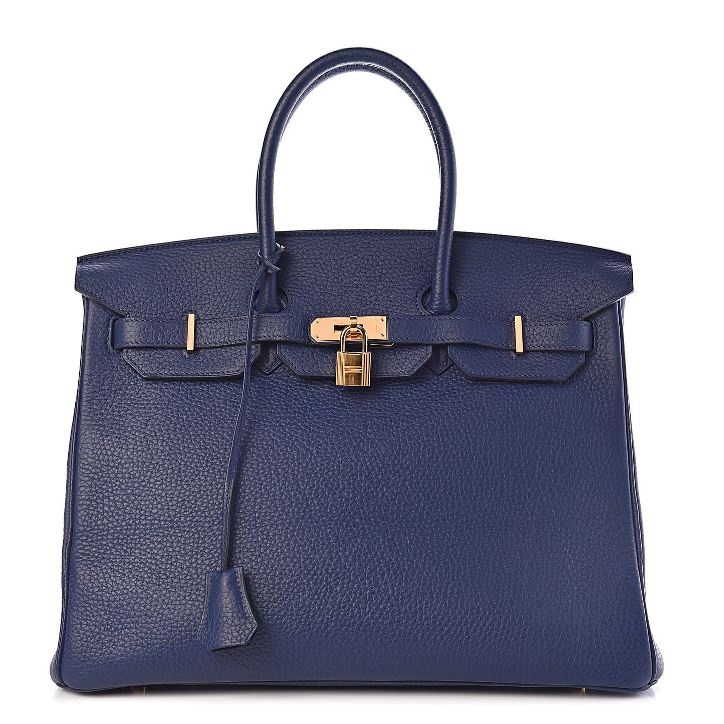 Taurillon Clemence Birkin 35 Bleu Saphir