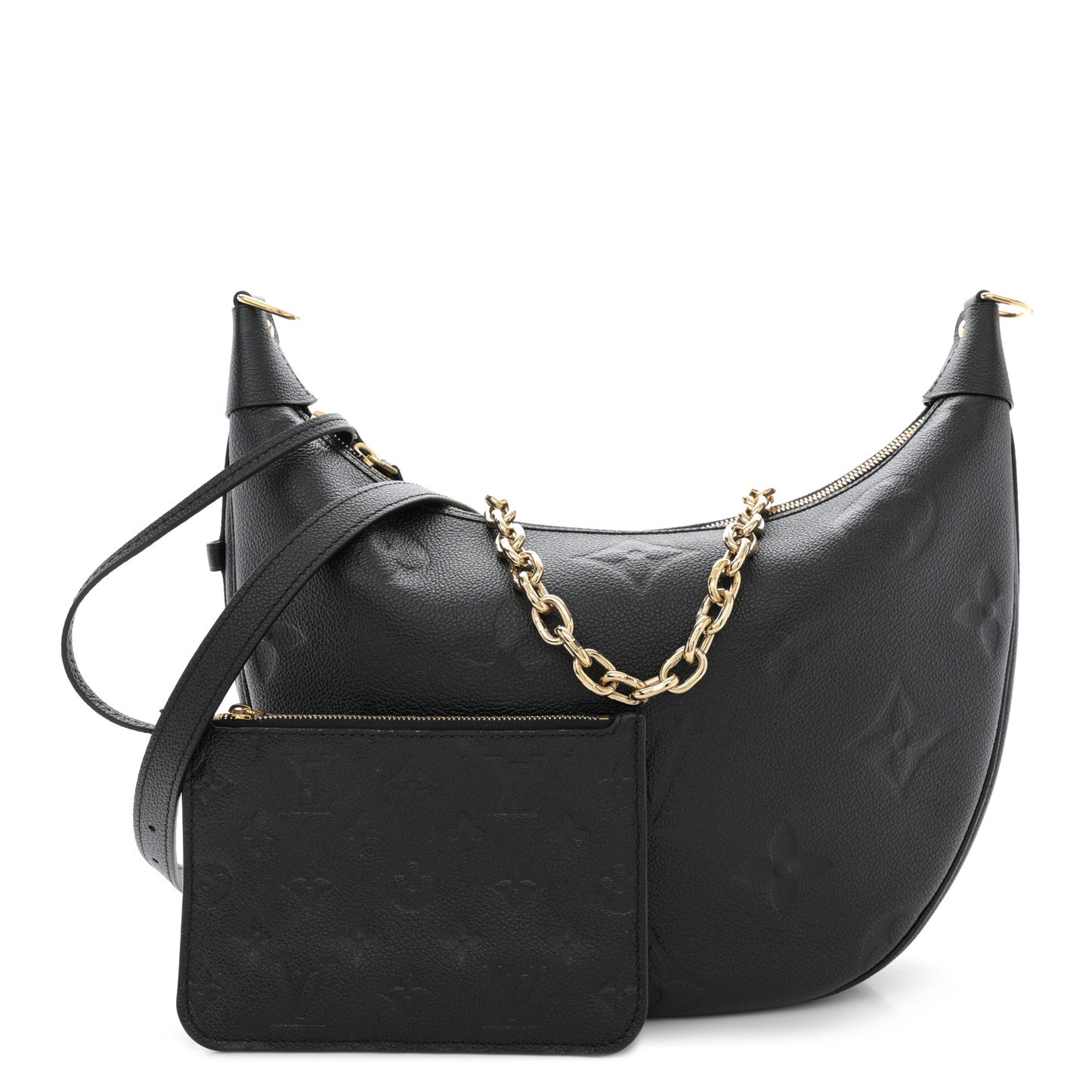 Empreinte Monogram Giant Loop Hobo Black