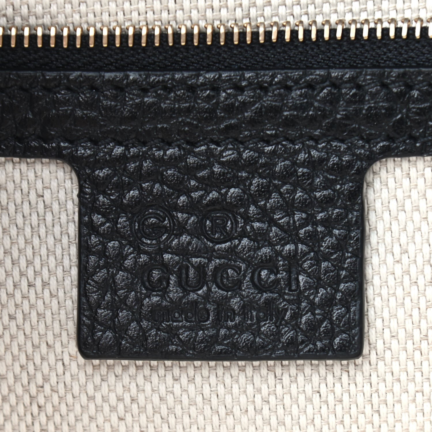 Gucci Pebbled Calfskin Medium Soho Flap Crossbody Black 6 of 9