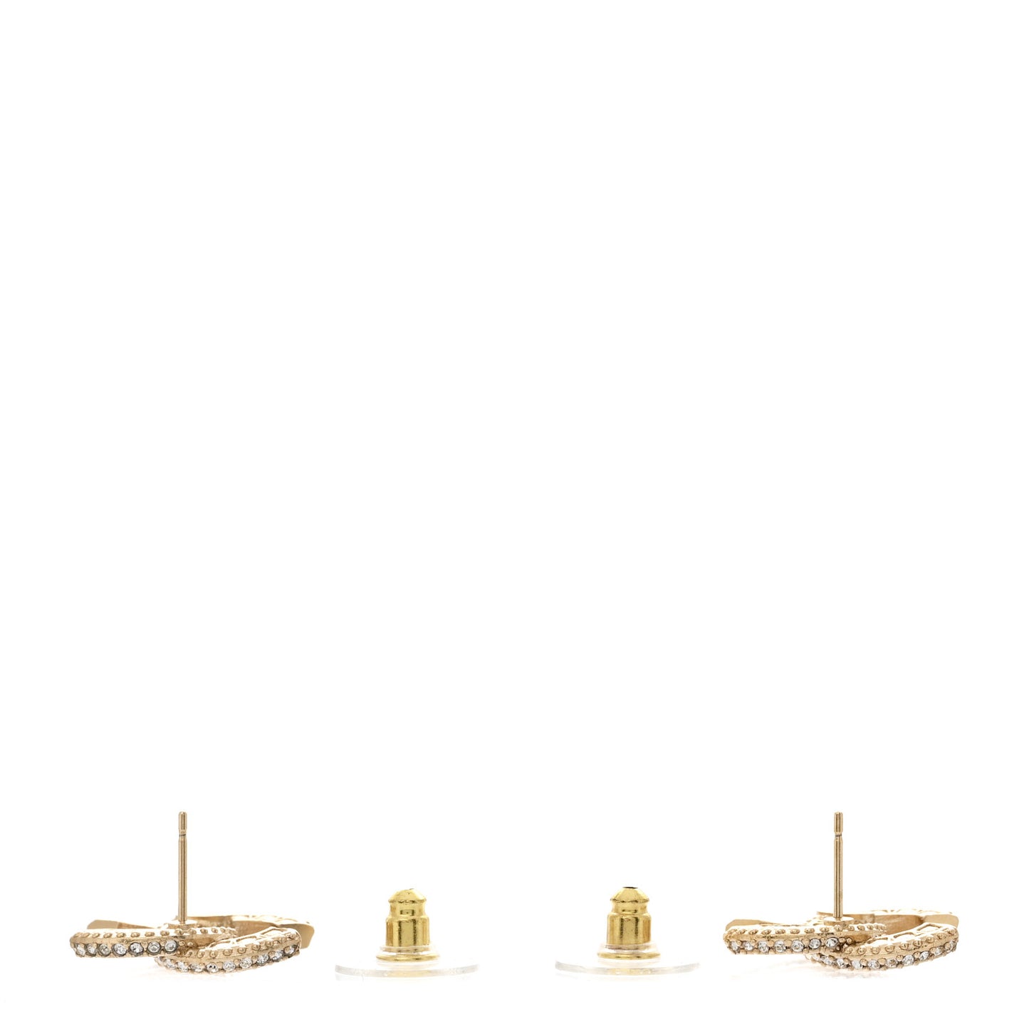 Crystal CC Earrings Gold