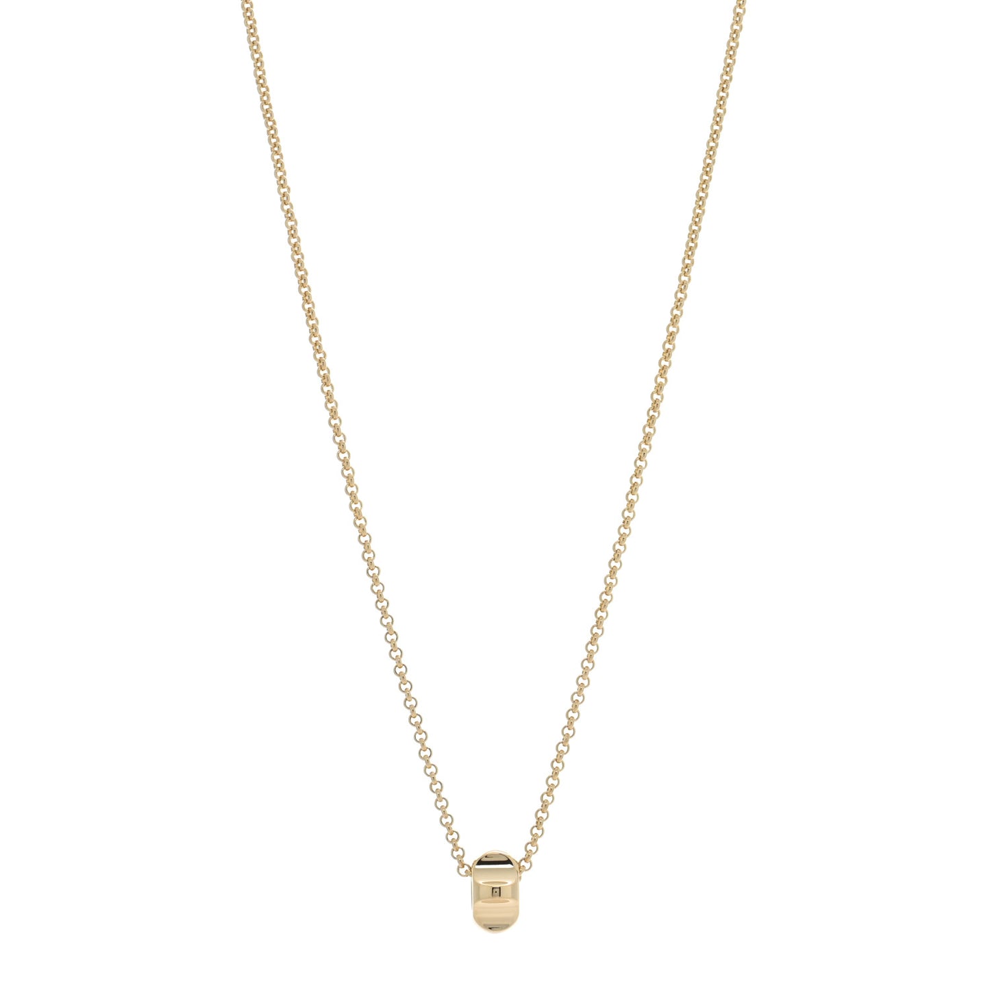 18K Yellow Gold Paloma Picasso Groove Pendant Necklace