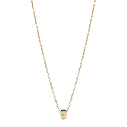 Tiffany 18K Yellow Gold Paloma Picasso Groove Pendant Necklace 1 of 4