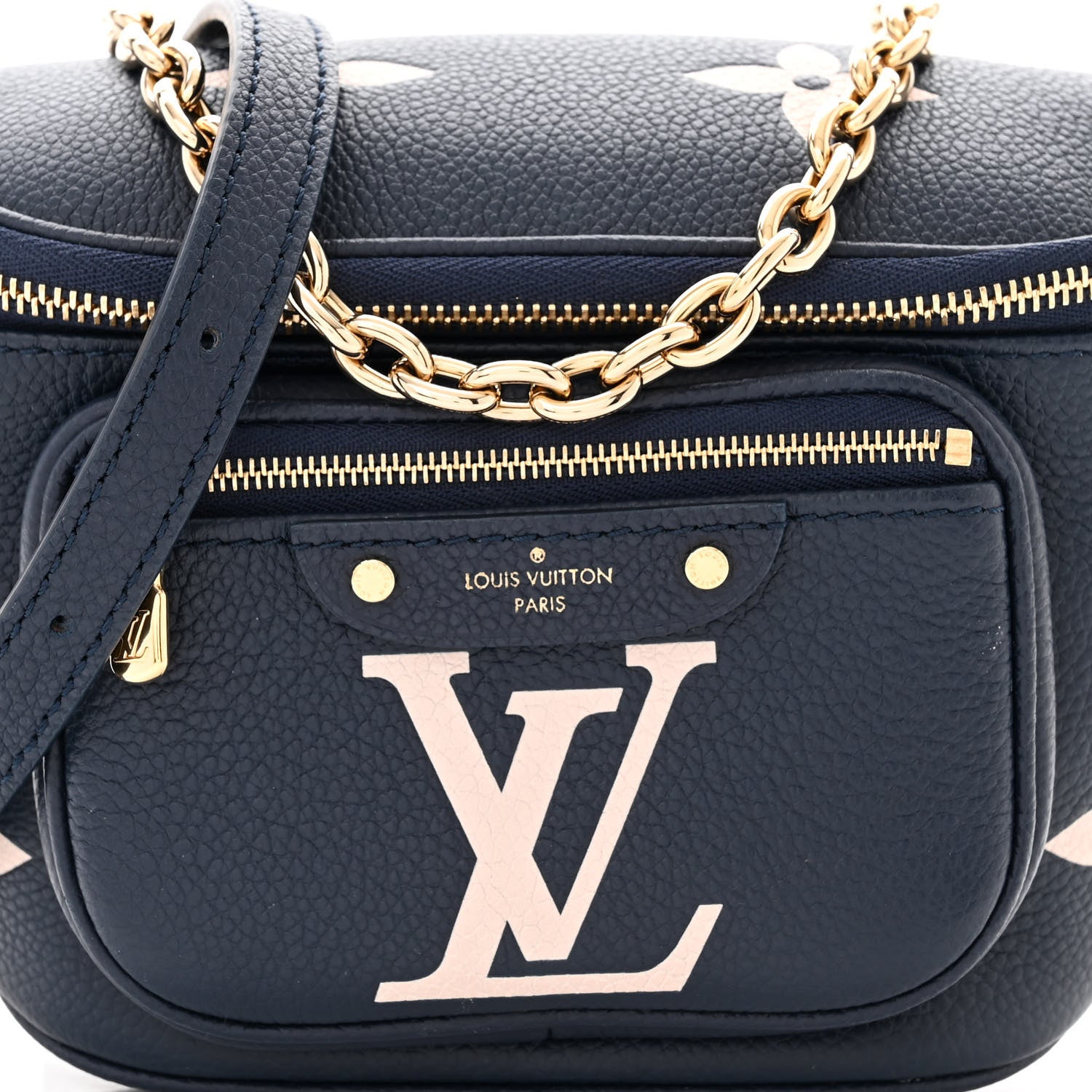 Louis Vuitton Empreinte Monogram Giant Mini By The Pool Bumbag Blue Beige 7 of 9