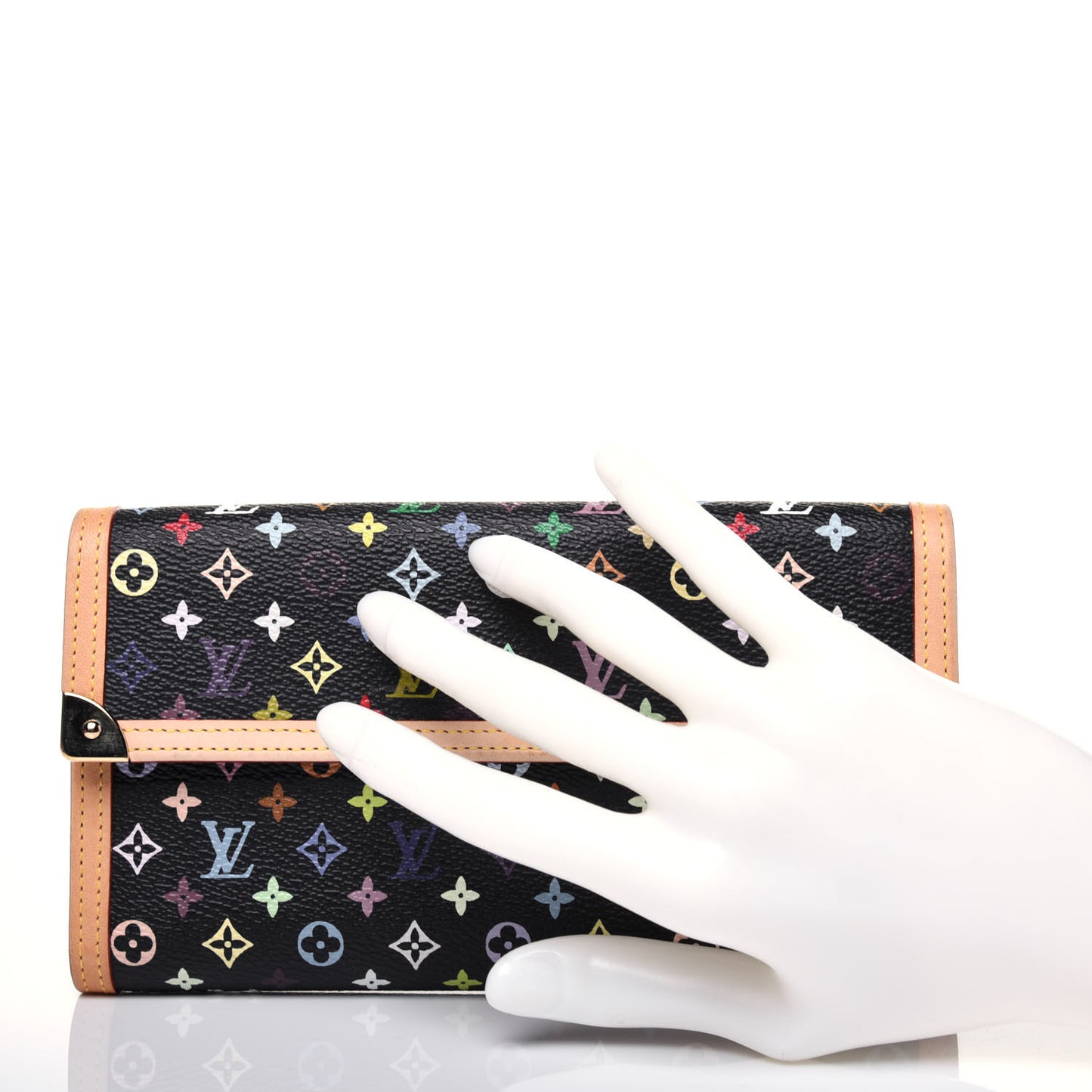 Monogram Multicolor Porte Tresor International Wallet Black