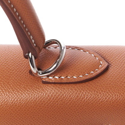 Hermes Madame Calfskin Kelly Sellier 25 Gold 9 of 32