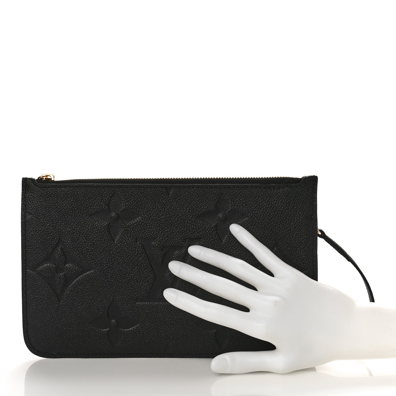 Louis Vuitton Empreinte Monogram Giant Neverfull MM Pochette Black 2 of 8