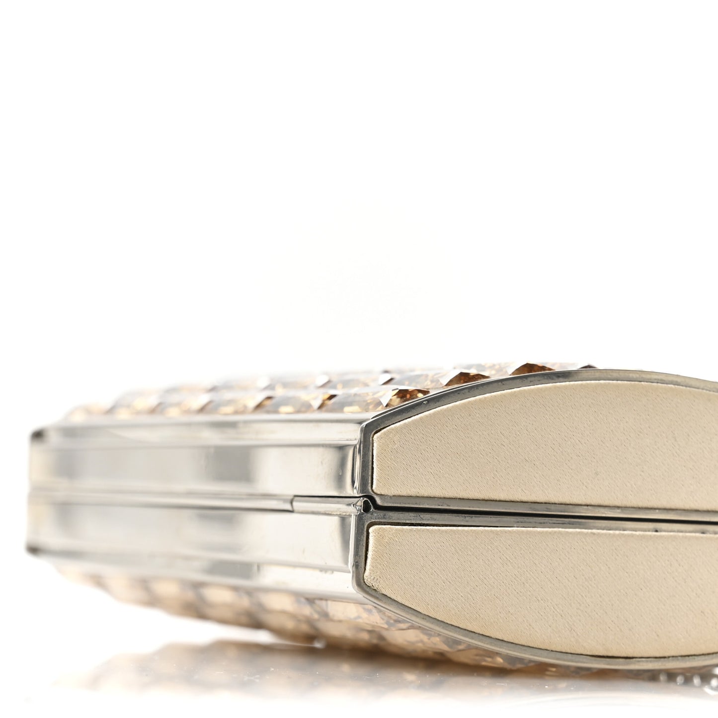 Swarovski Crystal Goddess Clutch Champagne