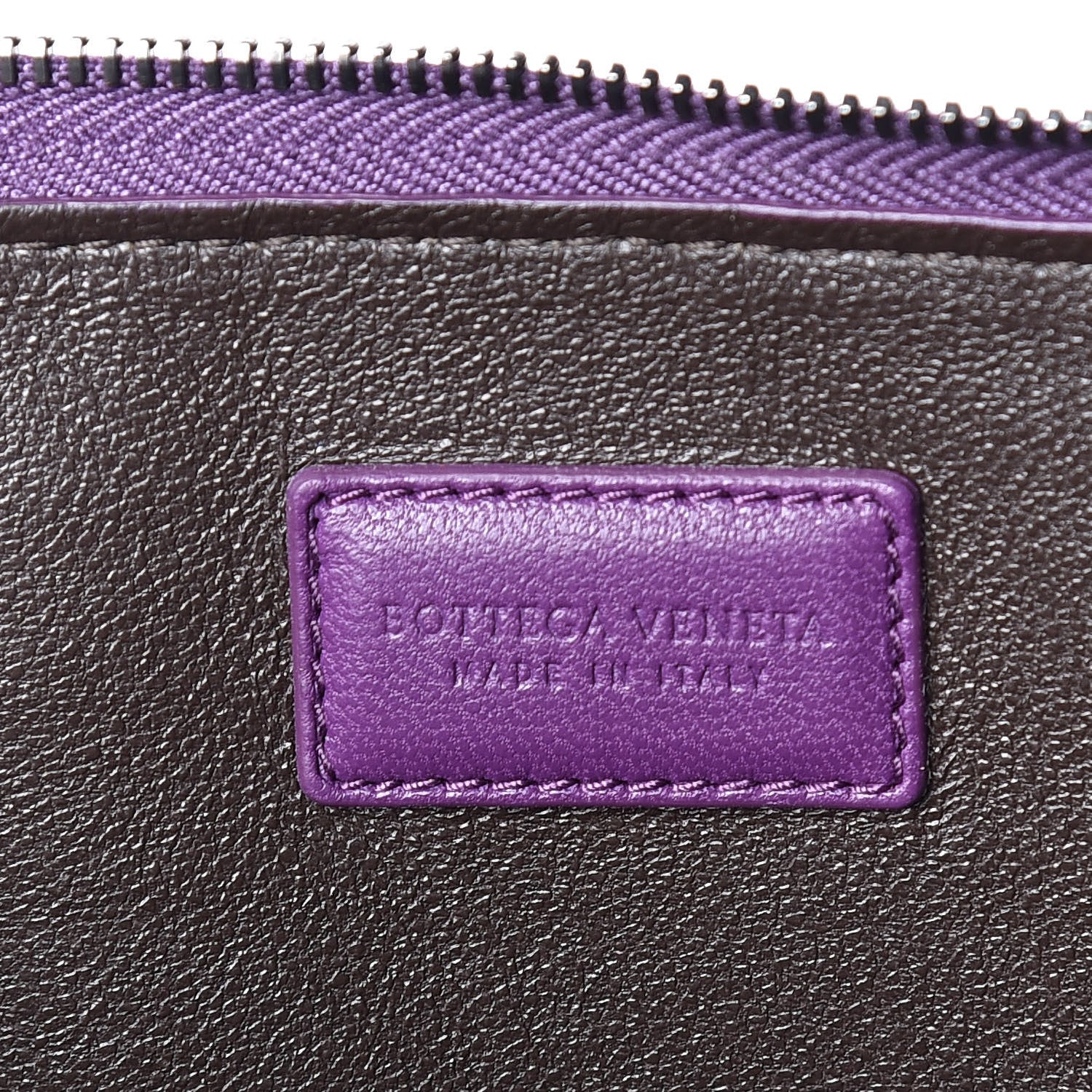 Bottega Veneta Nappa Intrecciato Flat Zip Pouch Parme Monalisa 8 of 11