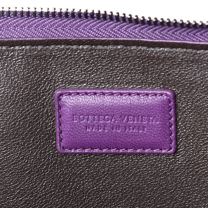 Bottega Veneta Nappa Intrecciato Flat Zip Pouch Parme Monalisa 8 of 11