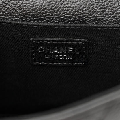 Chanel Grained Calfskin Quilted 2.55 Reissue Flap Belt Bag Clutch Black 8 of 11