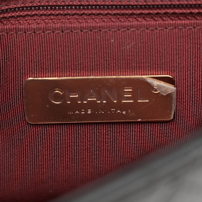Chanel Lambskin Quilted Chain Infinity Waist Belt Bag Black 6 of 12