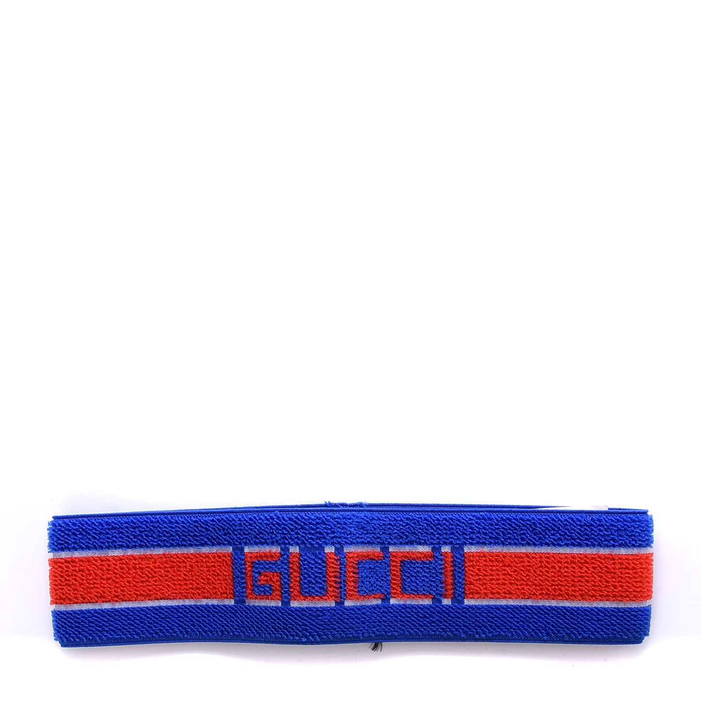 Cotton Logo Headband Blue Orange
