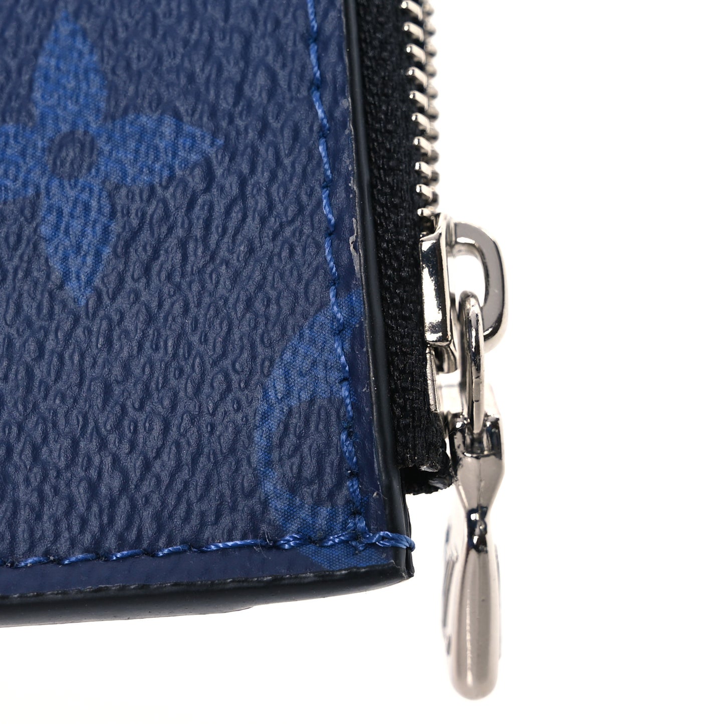 Monogram Taiga Coin Card Holder Cobalt