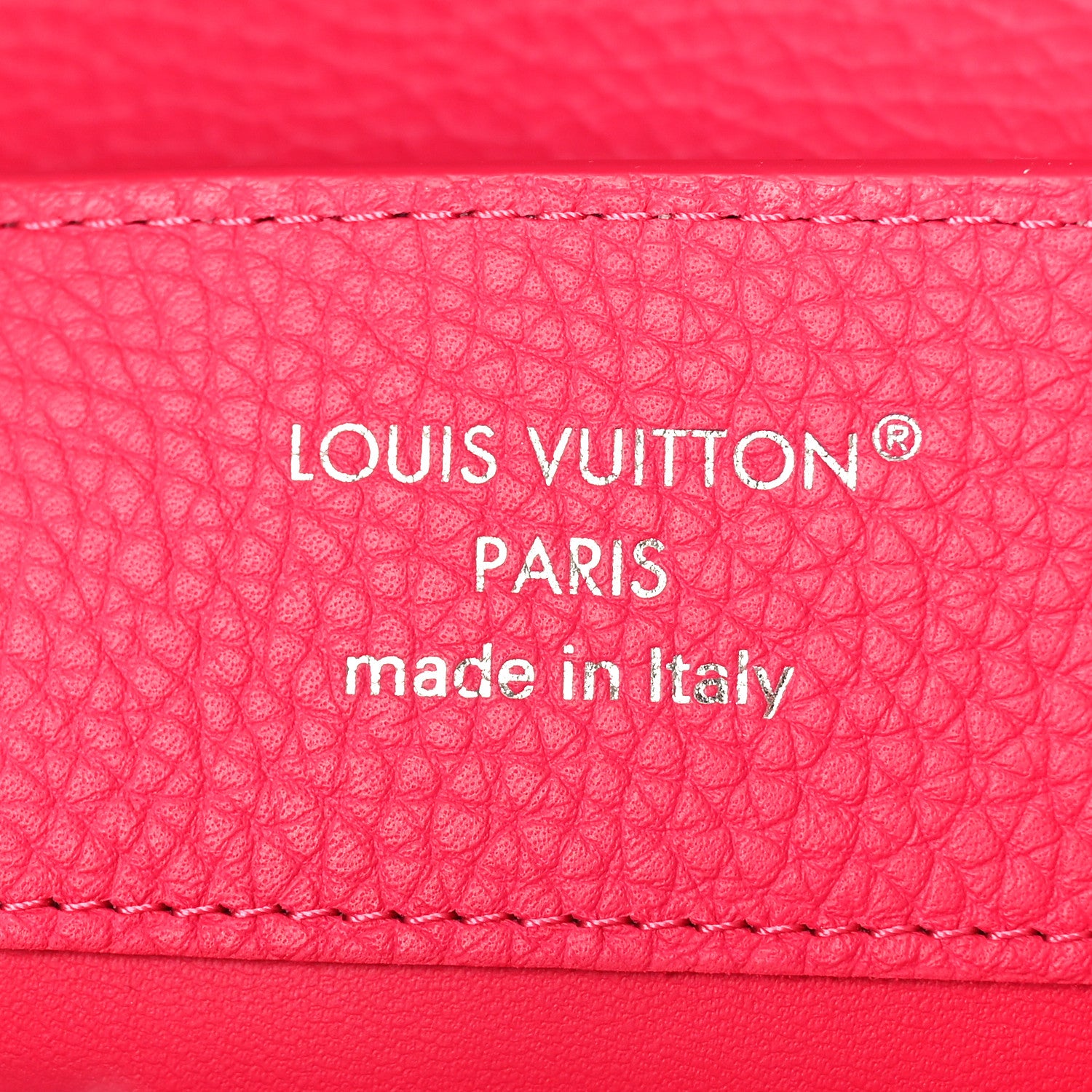 Louis Vuitton Taurillon Ostrich Capucines BB Magenta Calypso Pink 6 of 9