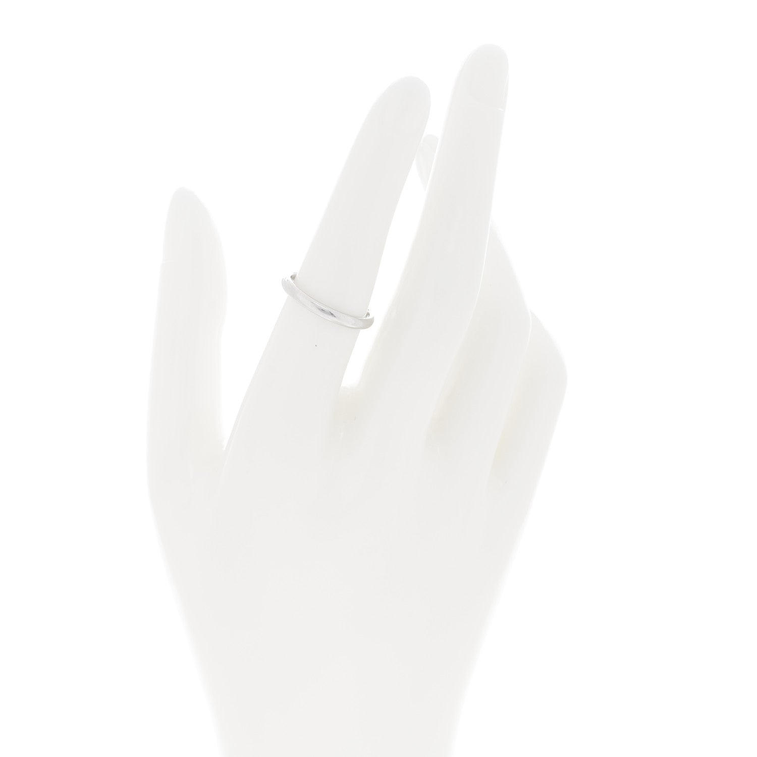 Chanel Platinum 2.5mm Ruban Ring 52 6 2 of 4
