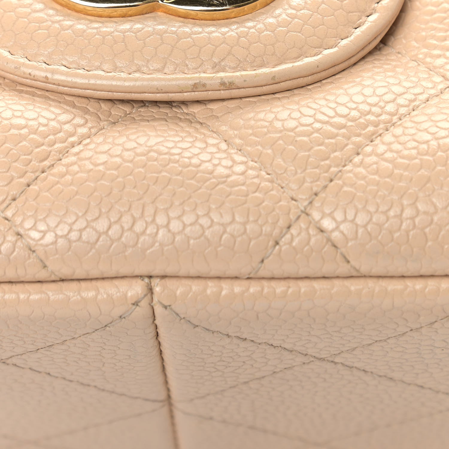 Chanel Caviar Quilted Jumbo Single Flap Beige Clair 11 of 16