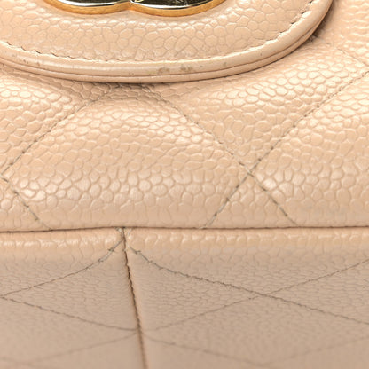 Chanel Caviar Quilted Jumbo Single Flap Beige Clair 11 of 16