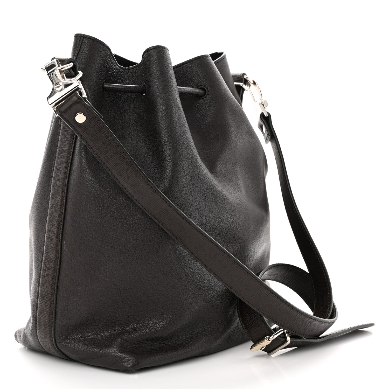 Proenza Schouler Calfskin Buffalo Large Bucket Bag Brown 4 of 14