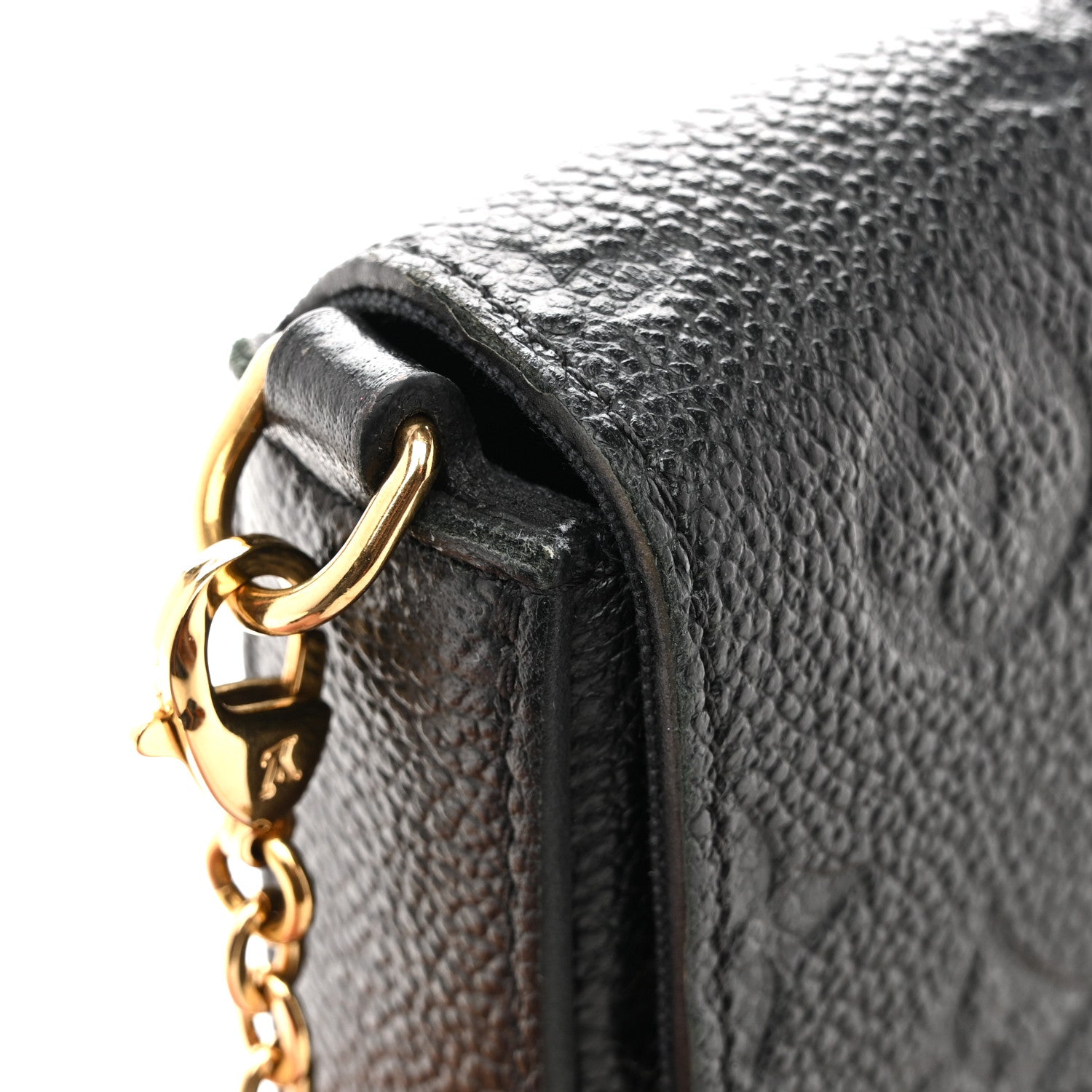 Louis Vuitton Empreinte Pochette Felicie Chain Wallet Black 14 of 16