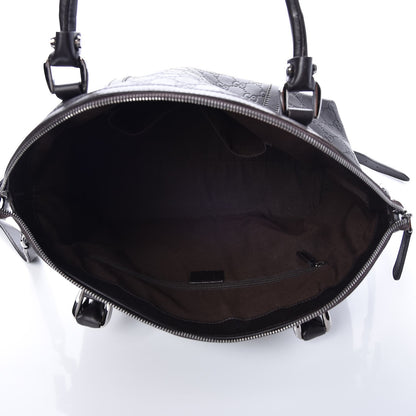 Gucci Guccissima Medium GG Charm Dome Satchel Dark Brown 7 of 14