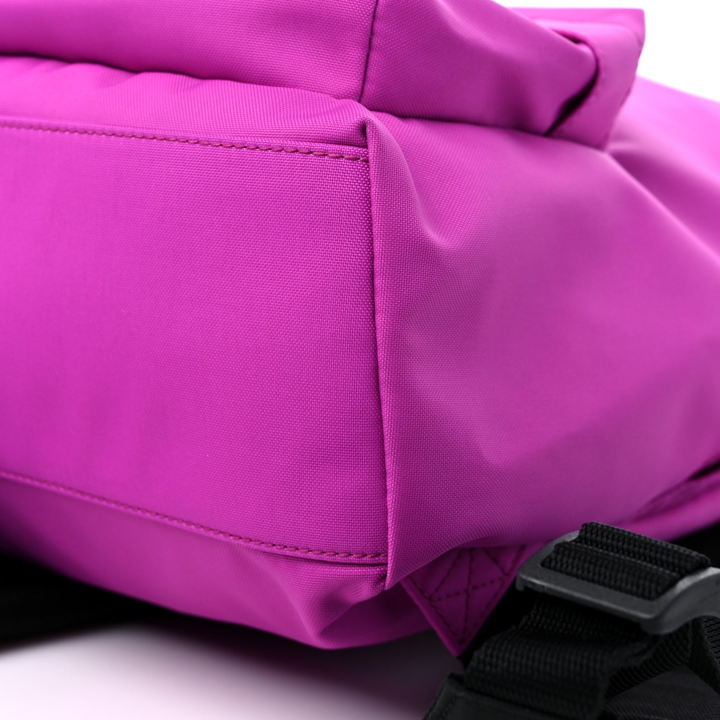 Sport Nylon Logo Embroidered S Wheel Backpack Fuchsia Black