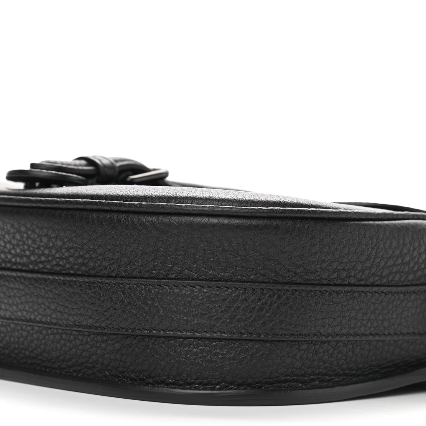 Grained Calfskin Medium Bobby Flap Black