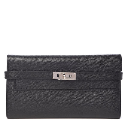 Hermes Epsom Kelly Longue Wallet Black 1 of 7
