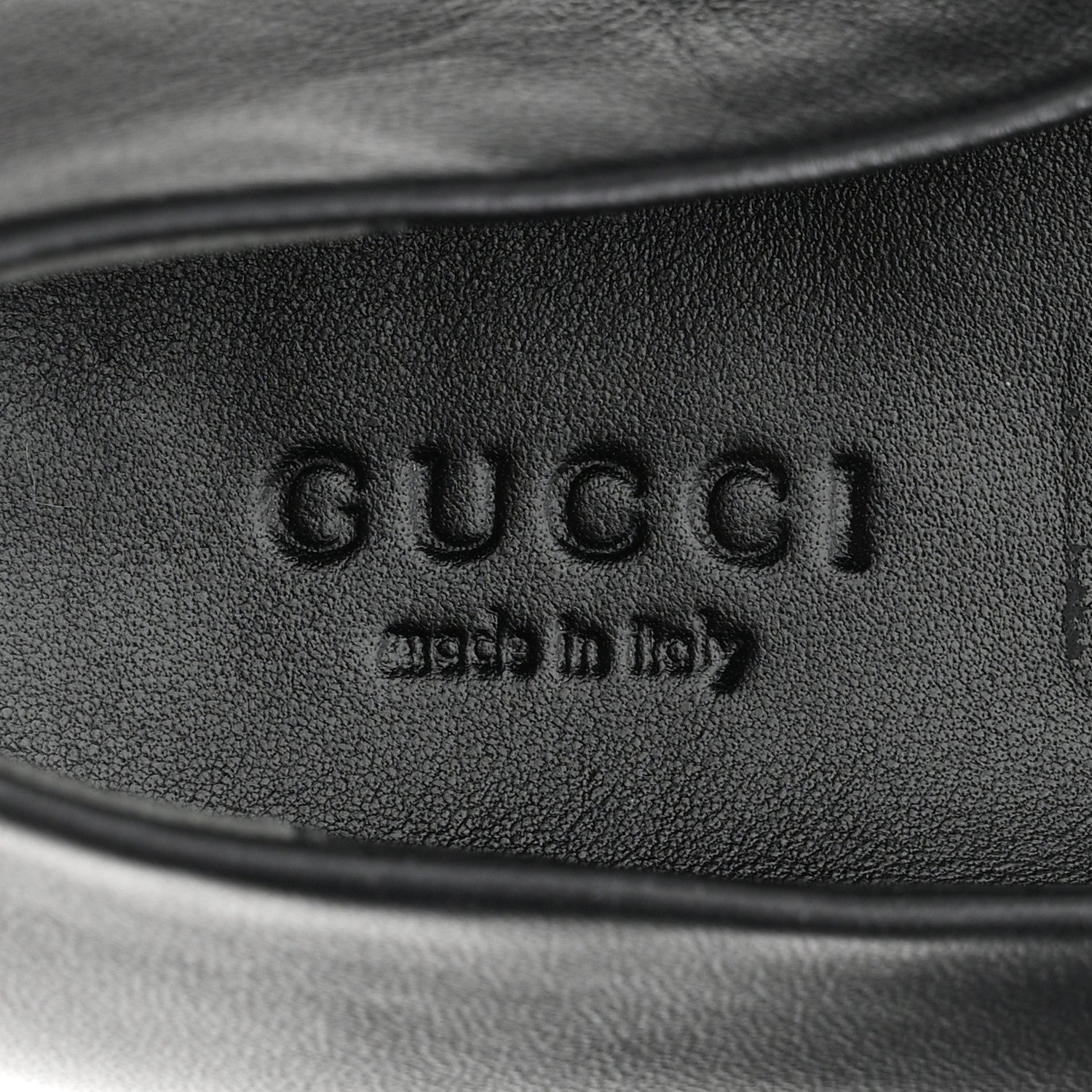 Gucci Calfskin Bayadere Bee Ballerina Flats 35.5 Black 8 of 10