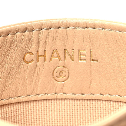 Chanel Caviar Quilted Card Holder Beige 6 of 9