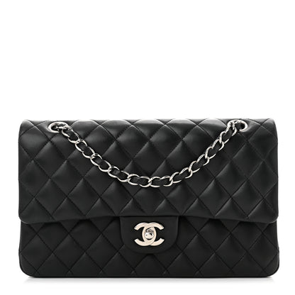 Chanel Lambskin Quilted Medium Double Flap Black 1 of 11