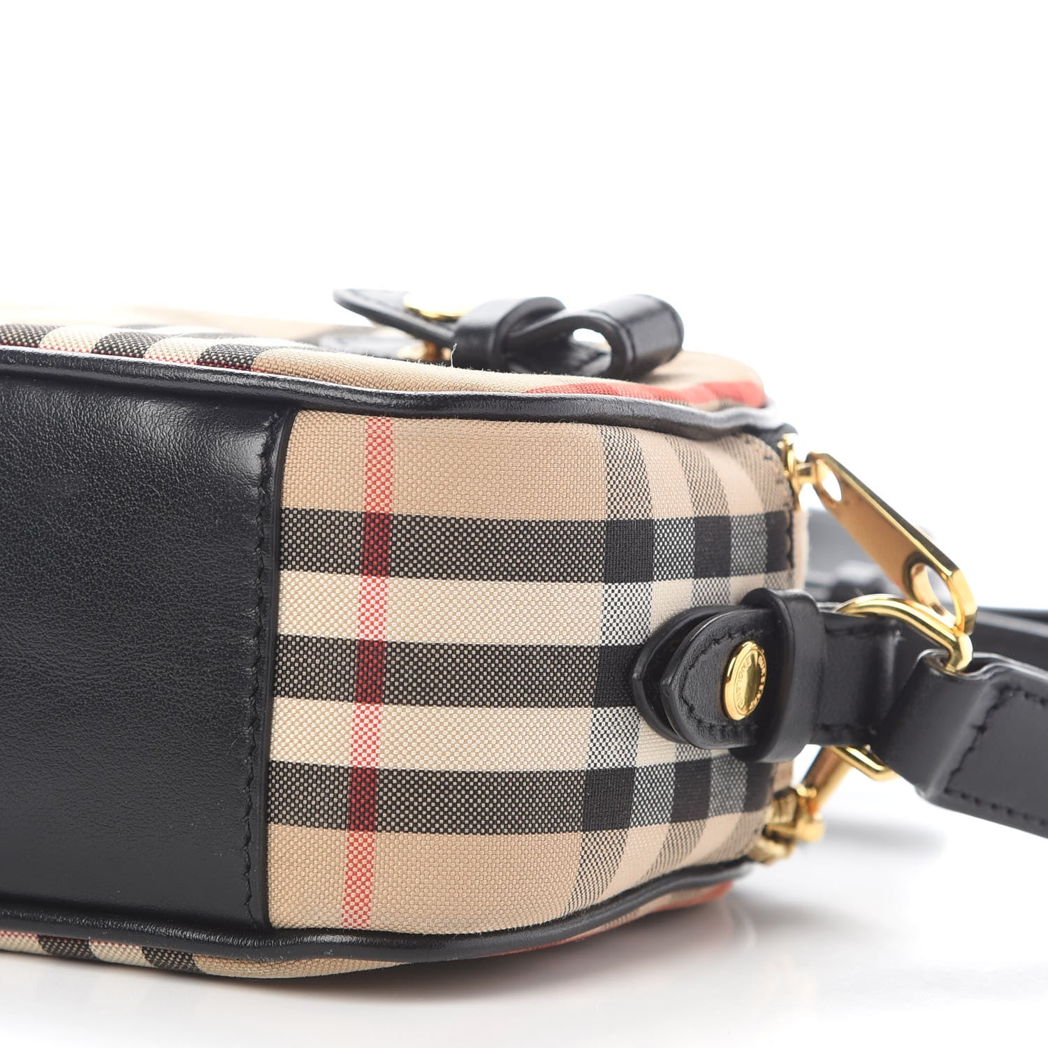 Burberry Calfskin Vintage Check Micro Camera Bag Archive Beige 9 of 12