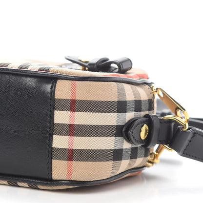 Burberry Calfskin Vintage Check Micro Camera Bag Archive Beige 9 of 12