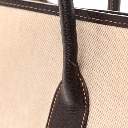 Hermes Toile Buffle Gala Garden Party Tote 36 MM Marron Fonce 20 of 21