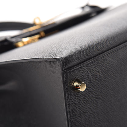 Hermes Epsom Kelly Sellier 32 Black 16 of 45