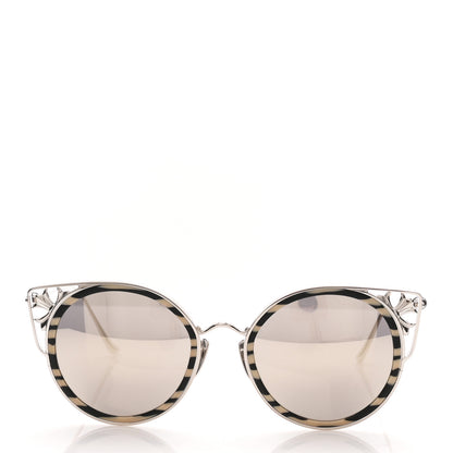 Chrome Hearts Metal Blow It Blue Sunglasses Silver 2 of 7