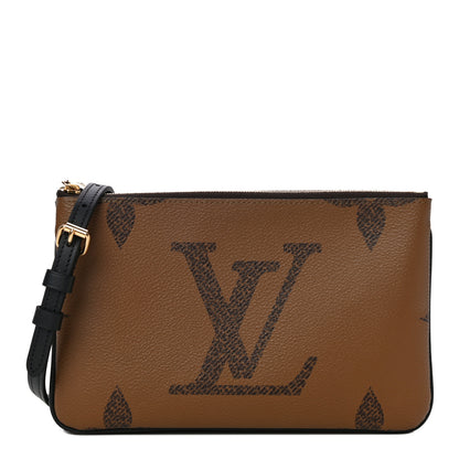 Louis Vuitton LOUIS VUITTON Reverse Monogram Giant Double Zip Pochette 1 of 12
