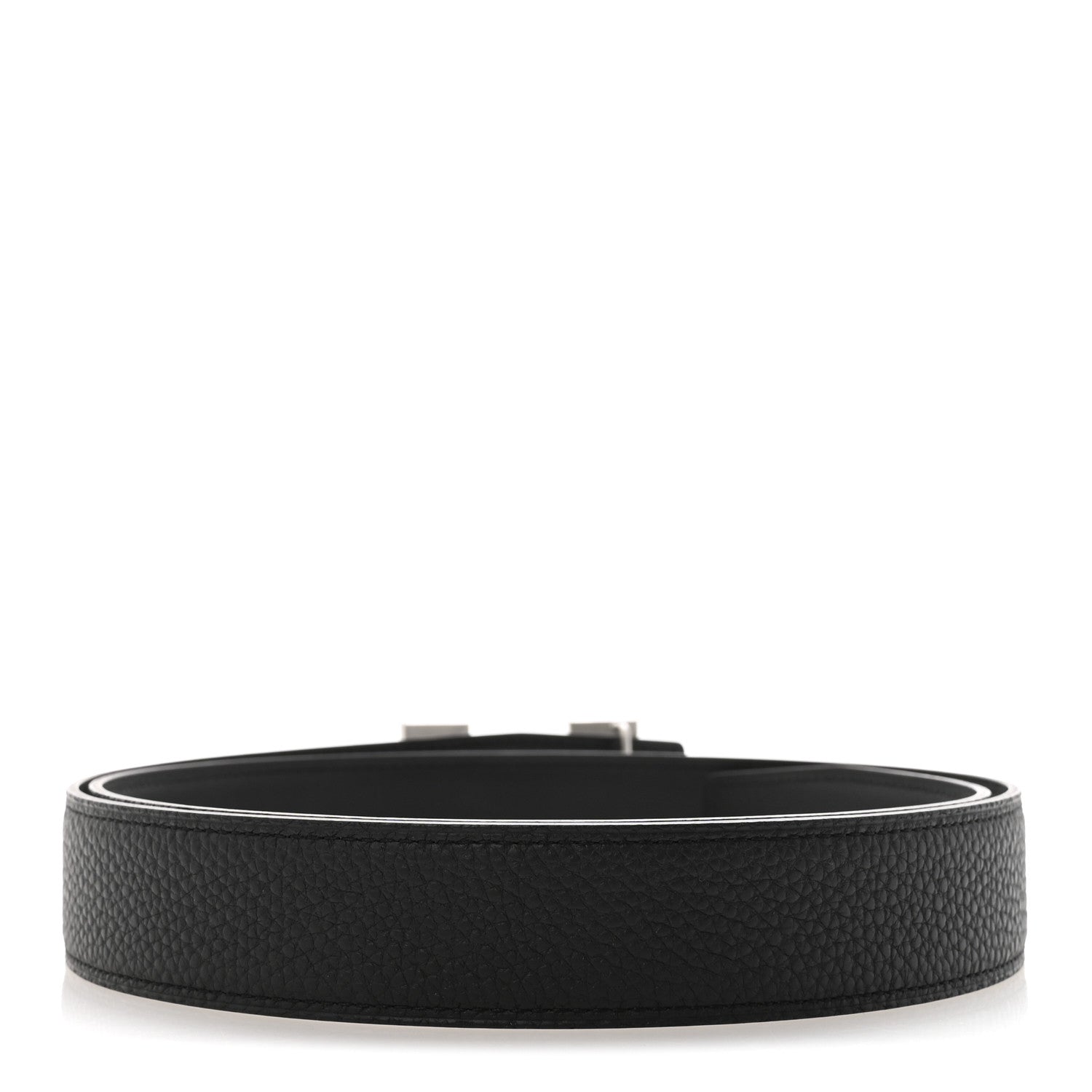 Hermes Chamonix Togo 32mm H Belt 95 38 Black 2 of 6