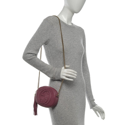 Gucci Cellarius Calfskin Mini Soho Chain Bag Peonia Flower 2 of 8
