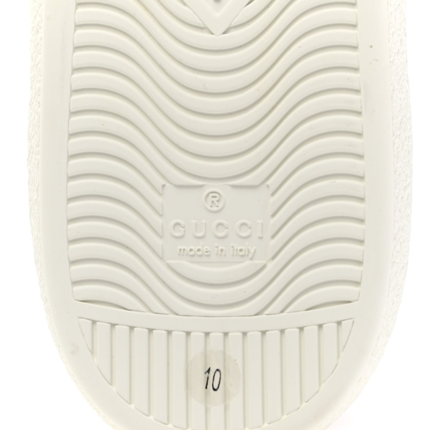 Calfskin Ayers Web Lightning Embroidered Mens Ace Sneakers 10 White