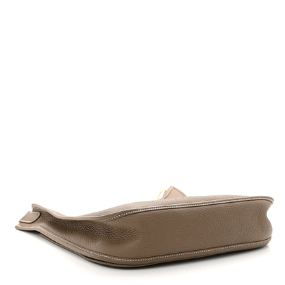 Hermes Taurillon Clemence Evelyne III PM Etoupe 4 of 11