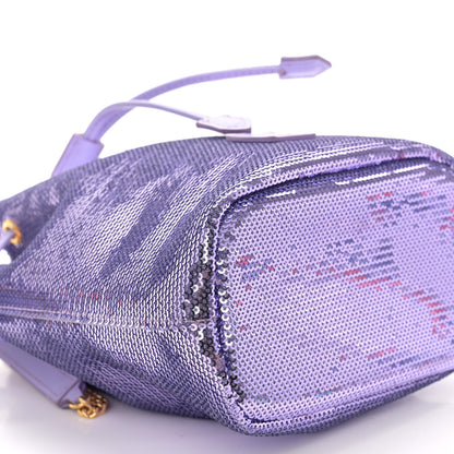 Tom Ford Sequin Small Disco Chain Bucket Bag Light Purple 8 of 9