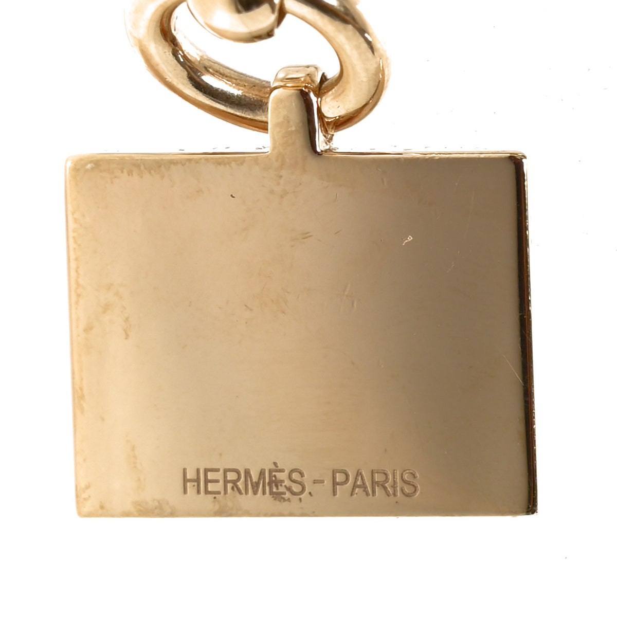 Hermes Permabrass Loop Charms Envelope Scarf Ring 4 of 5