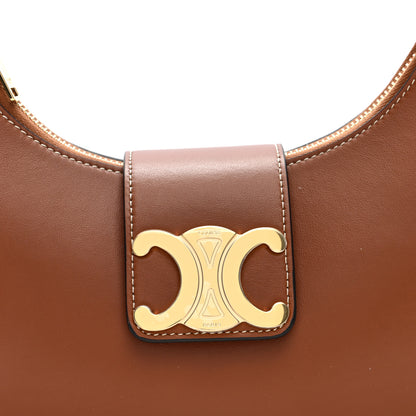 Celine Smooth Calfskin Medium Strap Ava Triomphe Shoulder Bag Tan 6 of 9