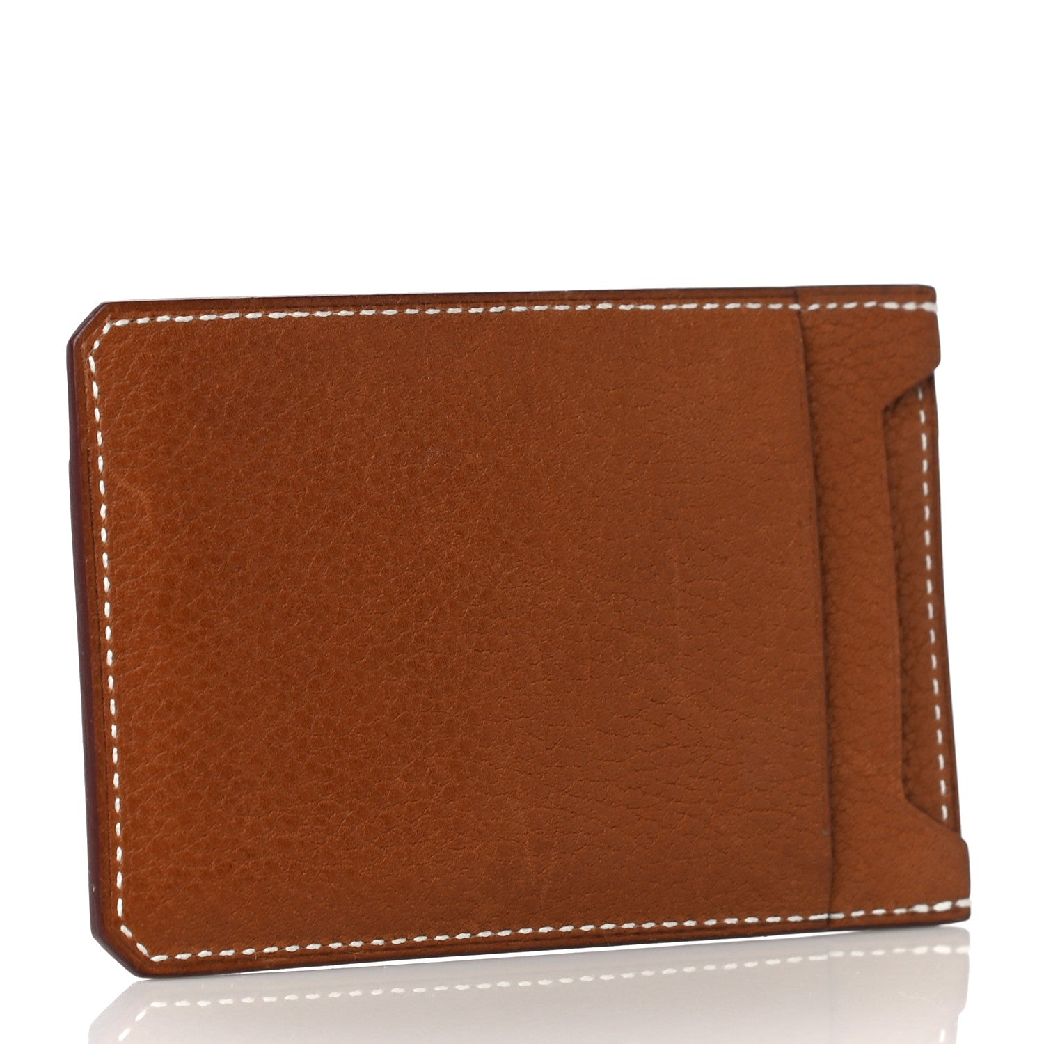 Hermes Barenia Faubourg City 4CC Card Holder Fauve 3 of 9