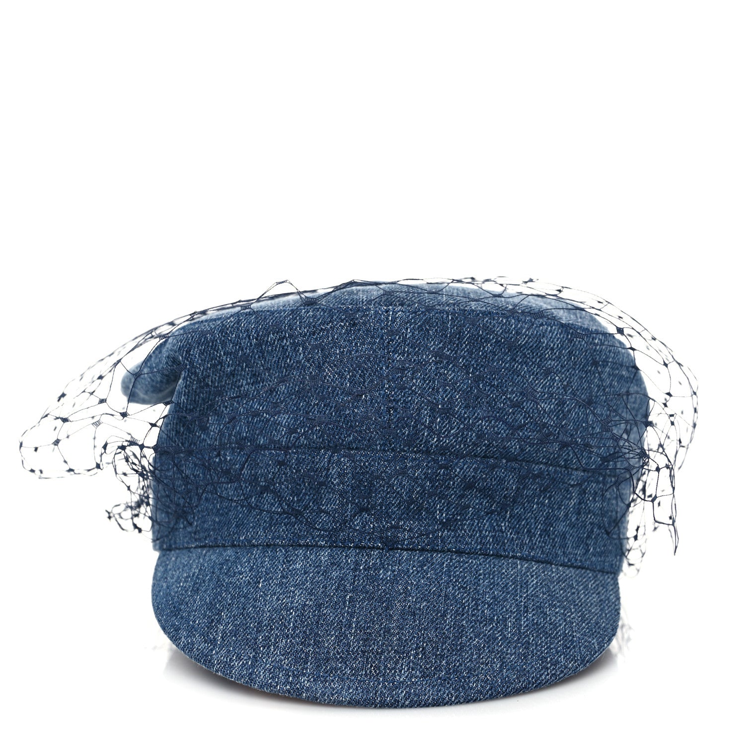 Christian Dior Denim Arty Veil Cap 57 Blue 2 of 8