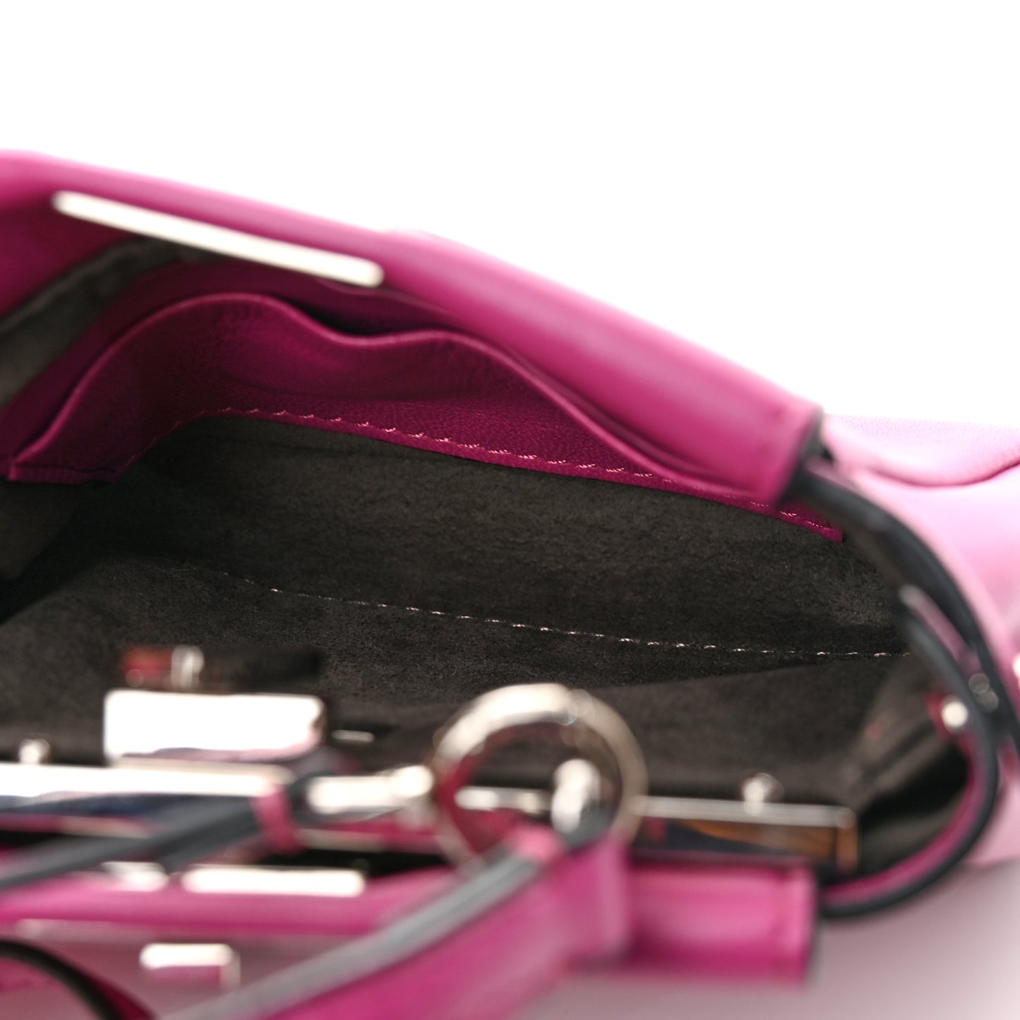 Nappa Micro Peekaboo Iconic Satchel Magenta