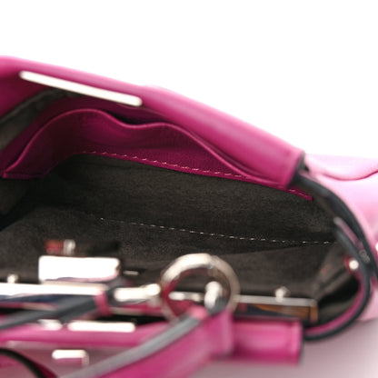 Fendi Nappa Micro Peekaboo Iconic Satchel Magenta 5 of 14