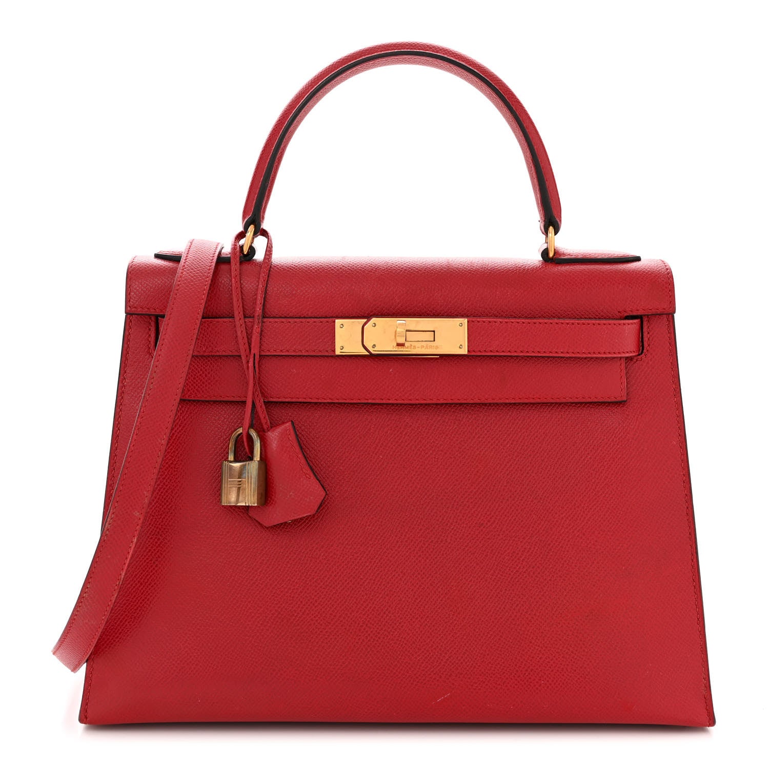 Hermes Courchevel Kelly Sellier 28 Rouge Vif 1 of 11