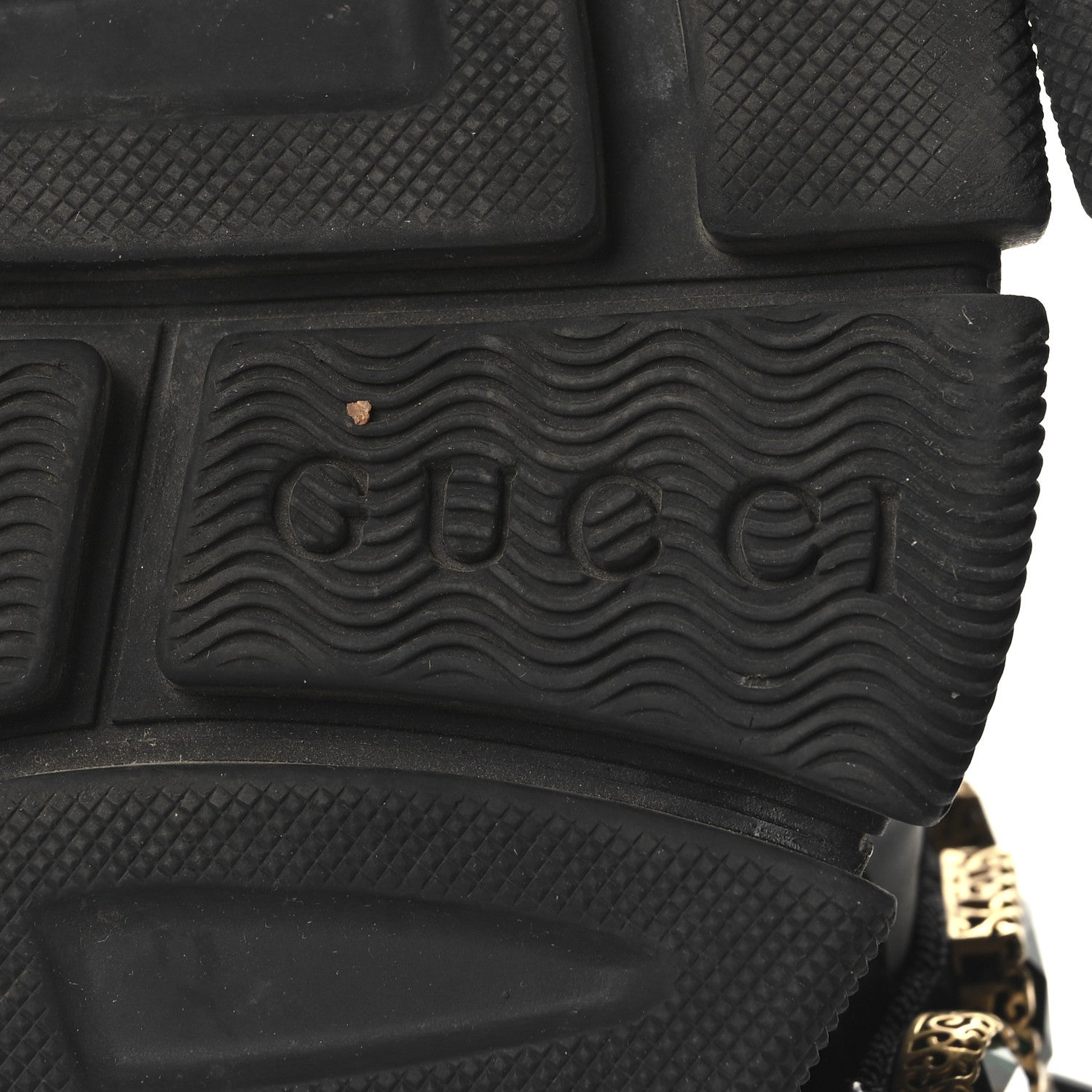 Gucci X SEGA Mesh Suede Calfskin Removable Crystals Womens Flashtrek Sneakers 35.5 Black Silver 8 of 8