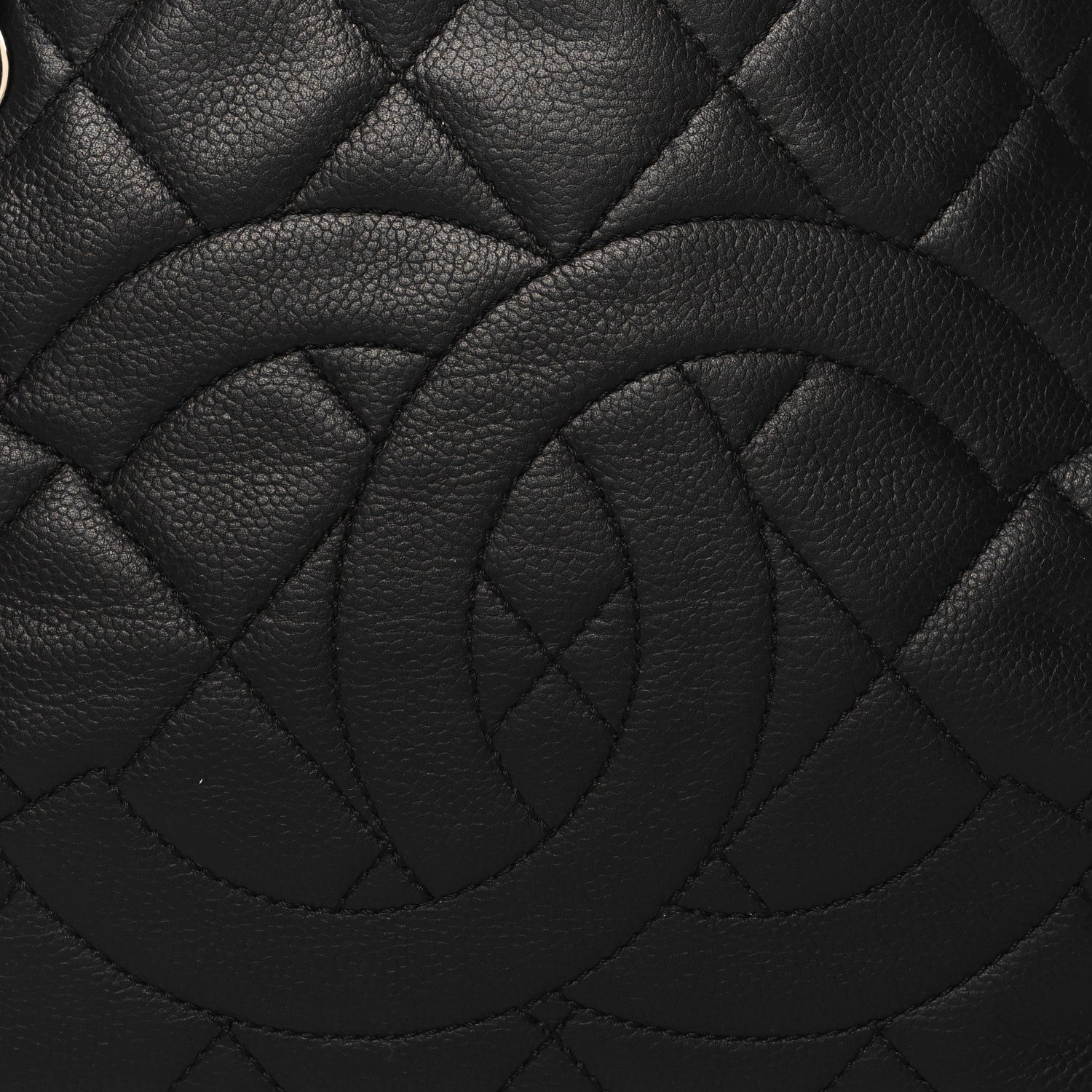 Chanel Caviar Quilted CC Timeless Soft Tote Black 10 of 12